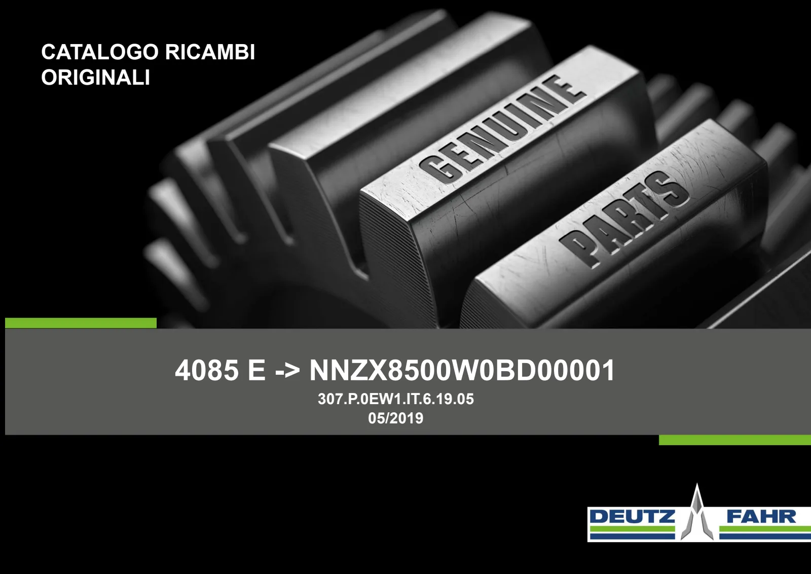 Catalogo ricambi: 4085 E → NNZX8502W0BD00001