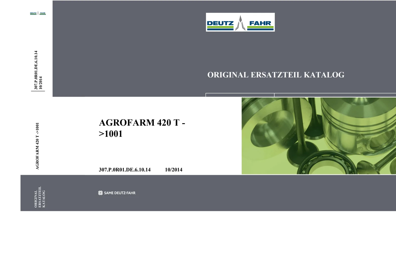 Ersatzteilkatalog: AGROFARM 420 T → ZKDR0102W0TD01001