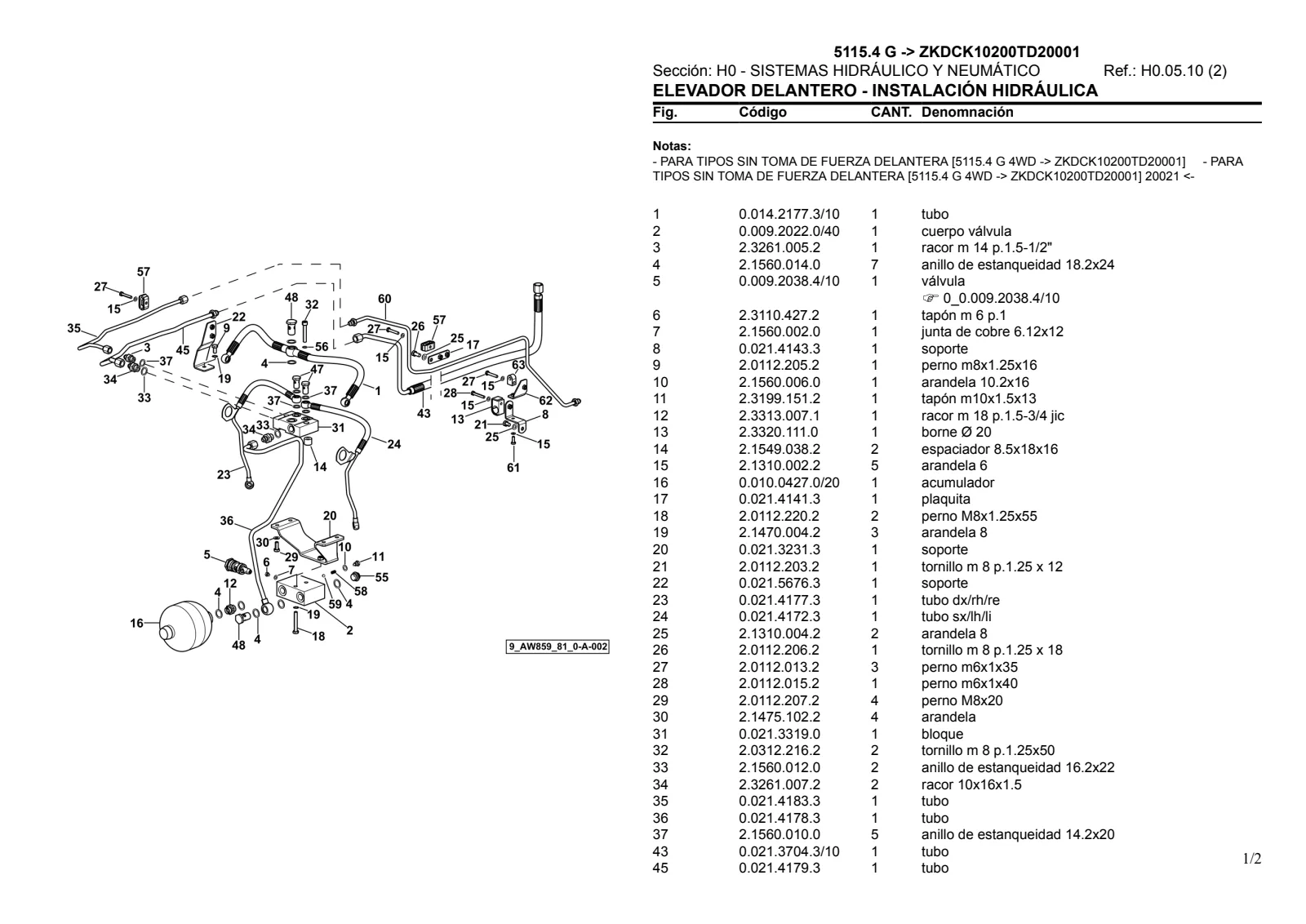 Catálogo de repuestos: 5115.4 G → ZKDCK10200TD20001 – parts catalogue sample 3