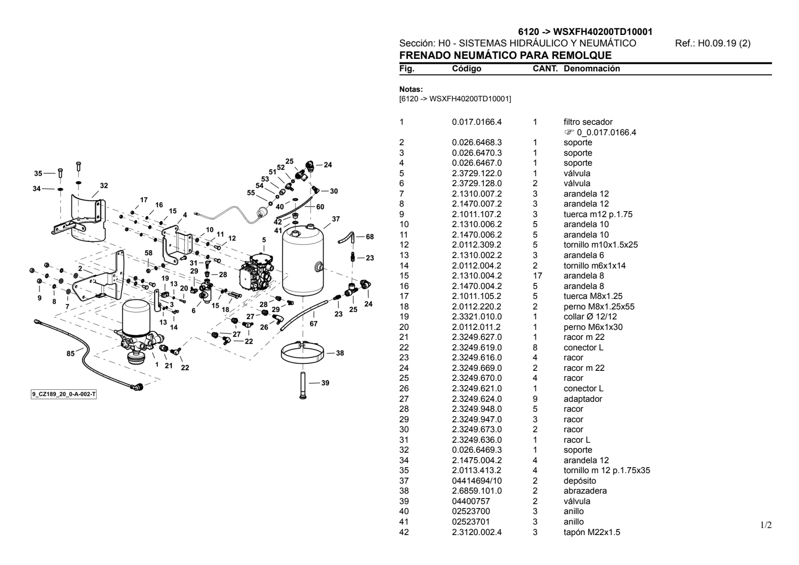 Catálogo de repuestos: 6120 → WSXFH40200TD10001 – parts catalogue sample 3