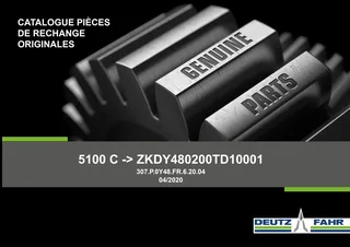 Catalogue de pièces détachées: 5100 C → ZKDY480200TD10001 – parts catalogue cover