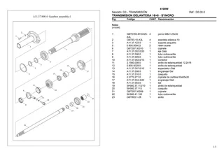Catálogo de repuestos: 4100W – parts catalogue sample 1