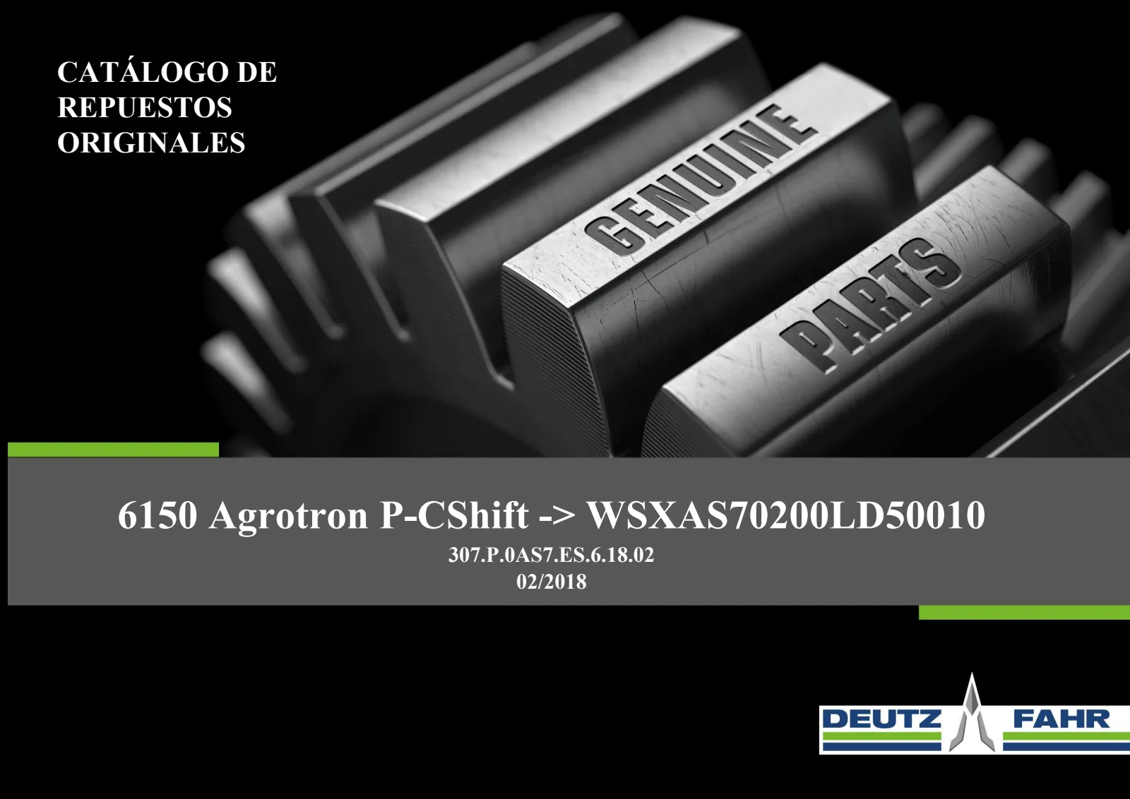 Catálogo de repuestos: 6150 Agrotron P-CShift → WSXAS70200LD50010