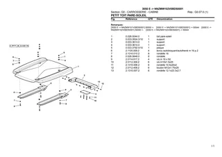 Catalogue de pièces détachées: 3050 E → NNZMW102V0BD50001 – parts catalogue sample 3
