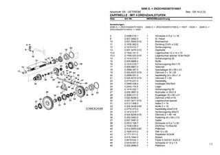 Ersatzteilkatalog: 5090 G → ZKDCH50200TD10001 – parts catalogue sample 1