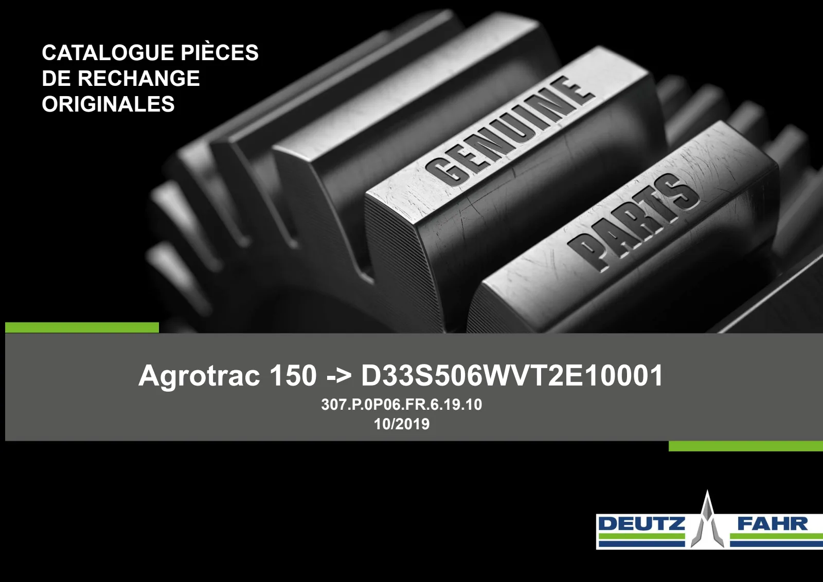 Catalogue de pièces détachées: Agrotrac 150 → D33S506WVT2E10001