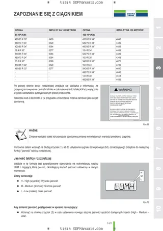Instrukcja operatora: AGROPLUS S 70 (20'') → D10N673WVT09001 – sample manual page 1