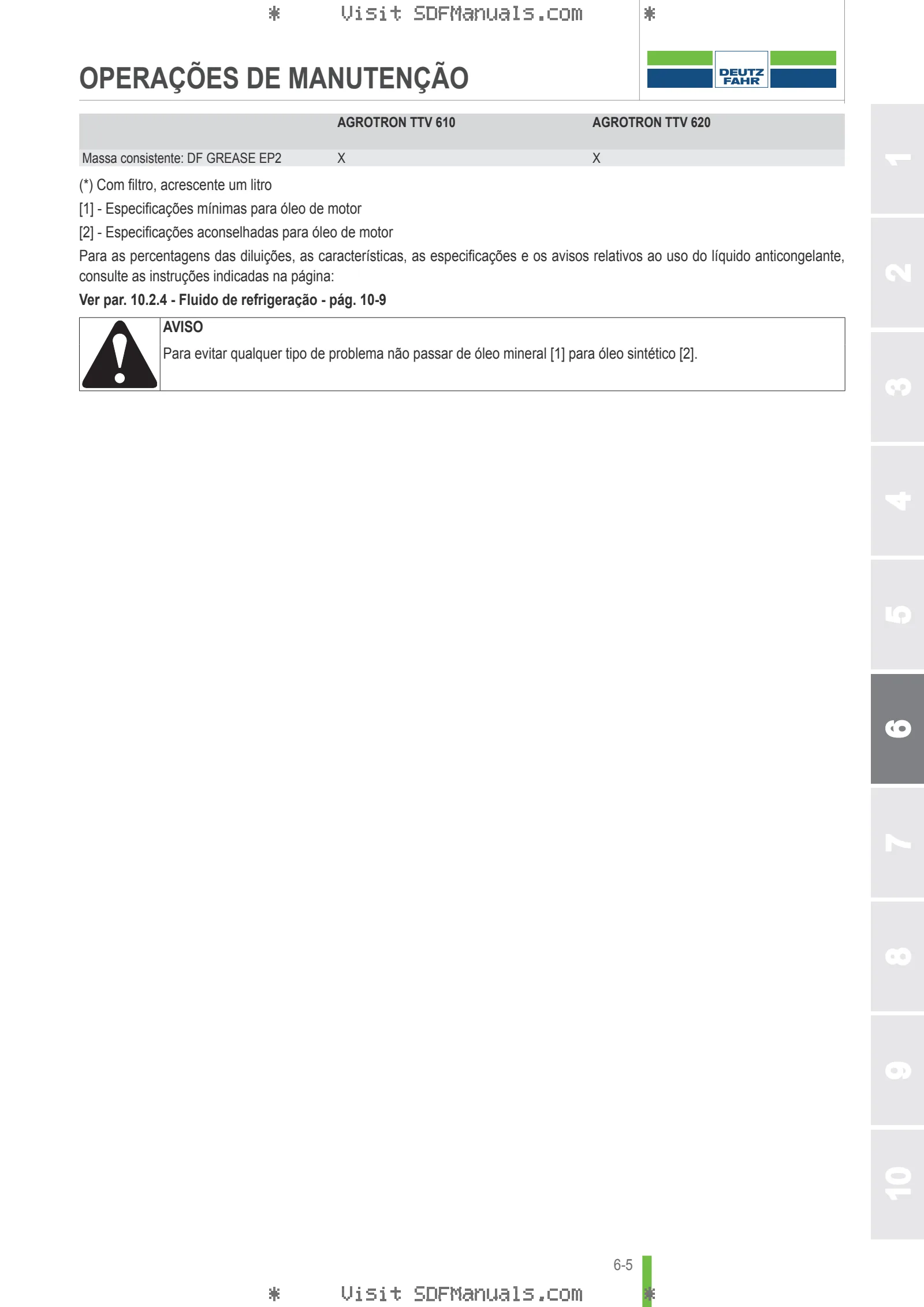 Manual do operador: AGROTRON TTV 610 → WSXJ420400LD10010 – sample manual page 3