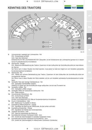 Betriebsanleitung: AGROFARM 410 T → ZKDP9602W0TD01001 – sample manual page 1
