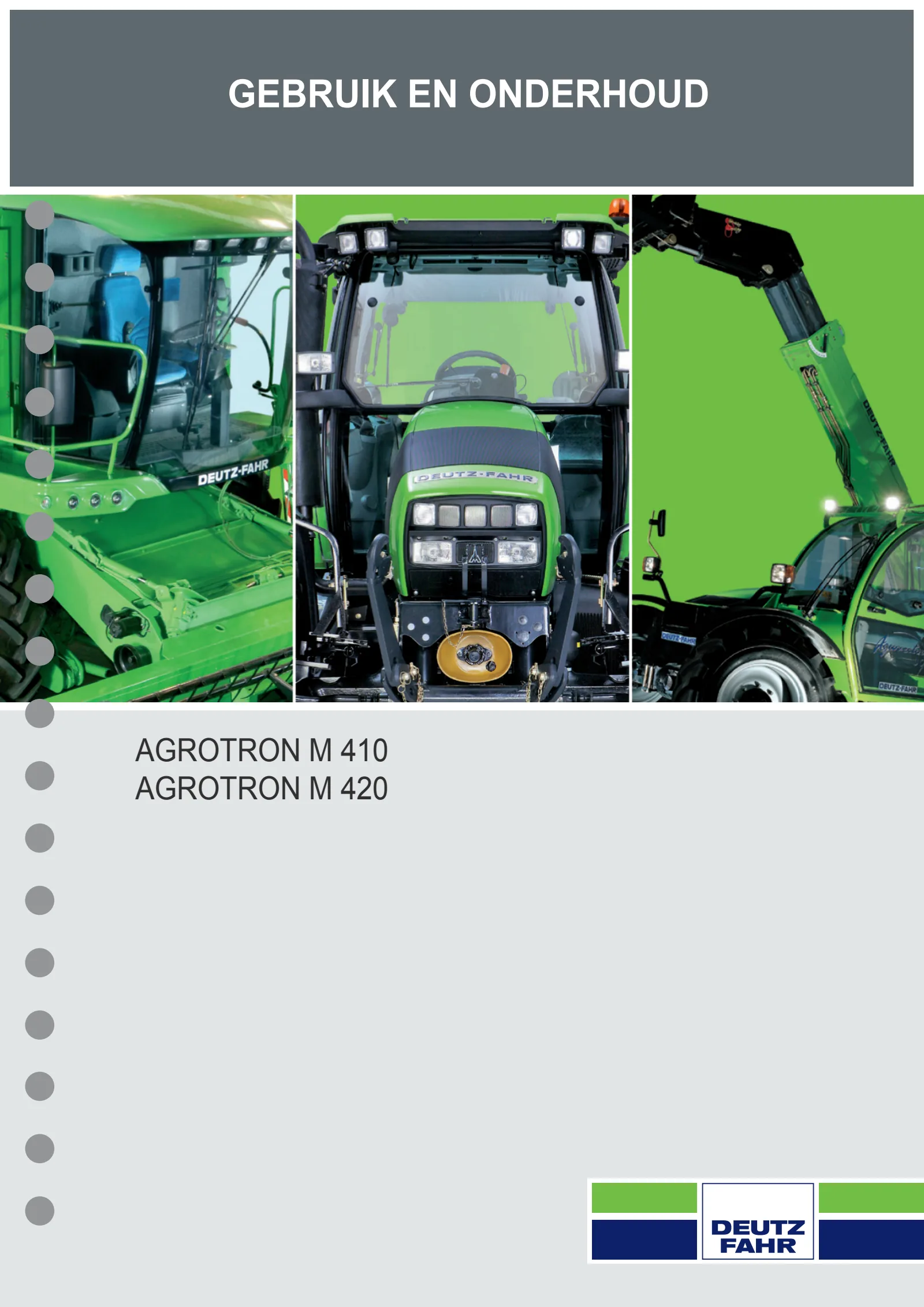 Bedieningshandleiding: Agrotron M 410 → WSXR540400LD10010