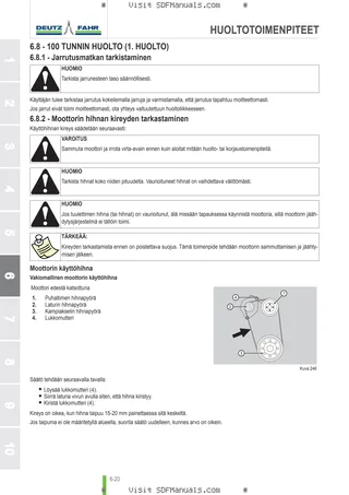 Käyttäjän opas: AGROPLUS 310 ECOLINE → ZKDT0102W0TD10001 / 25001 – sample manual page 3