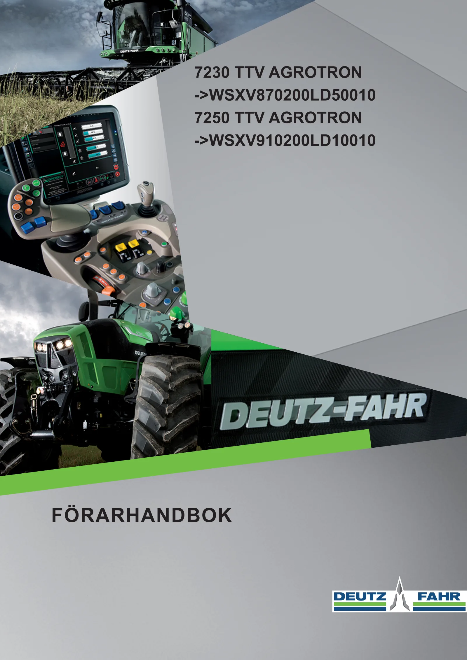 Förarhandbok: 7230 TTV Agrotron → WSXV870200LD50010