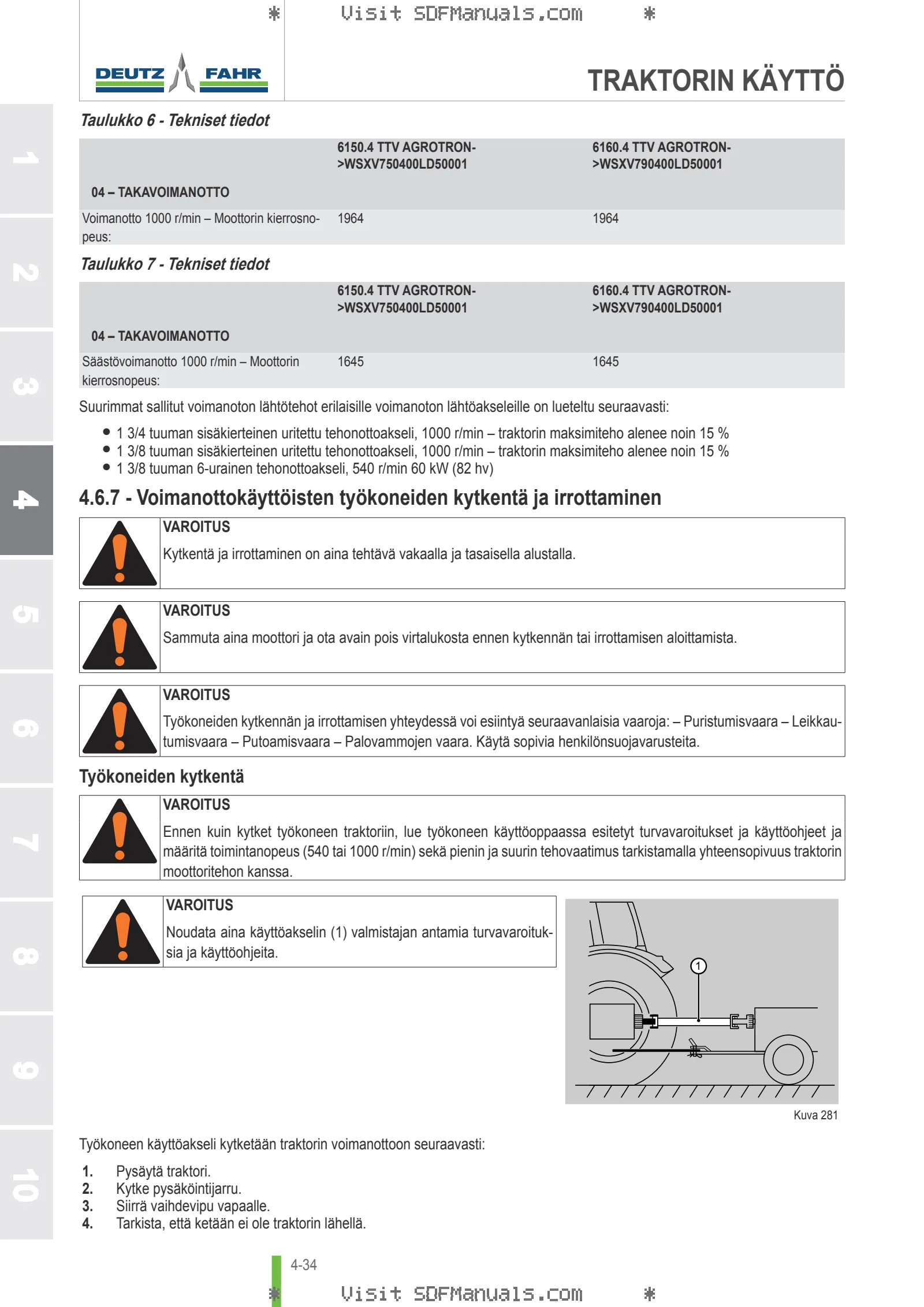Käyttäjän opas: 6150.4 TTV Agrotron → WSXV750200LD50001 – sample manual page 2