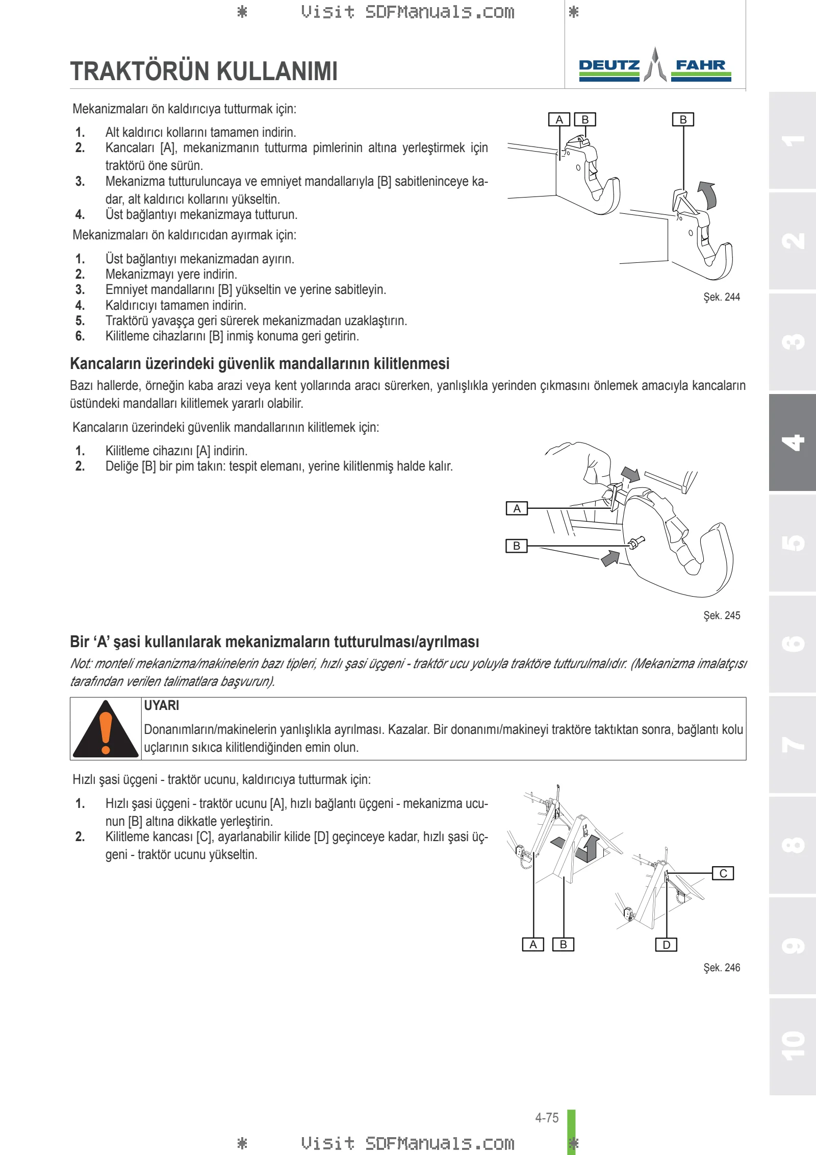 Kullanım Kılavuzu: 6120.4 TTV AGROTRON → WSXV630200LD50001 – sample manual page 2