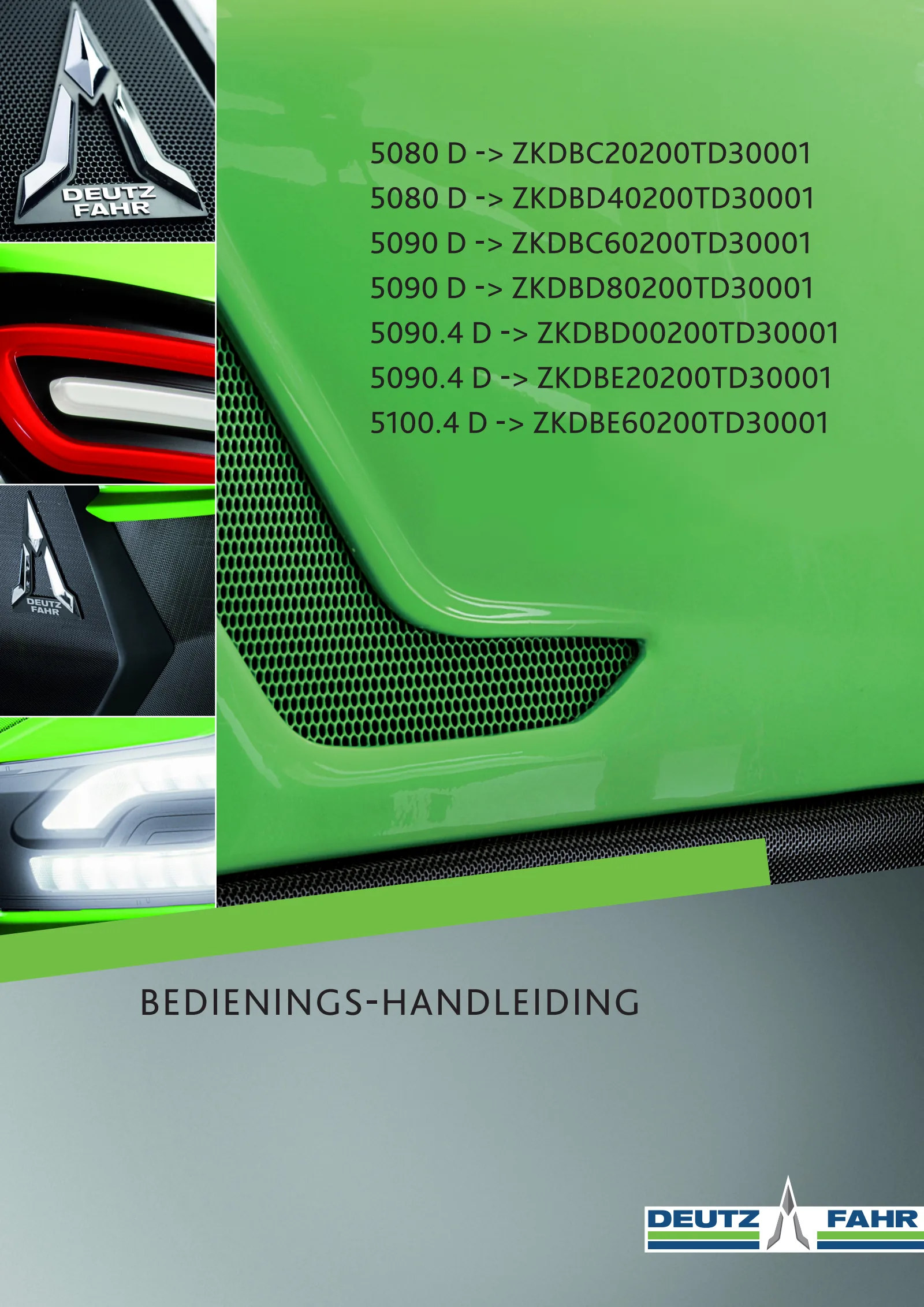 Bedieningshandleiding: 5080 D → ZKDBC20200TD30001