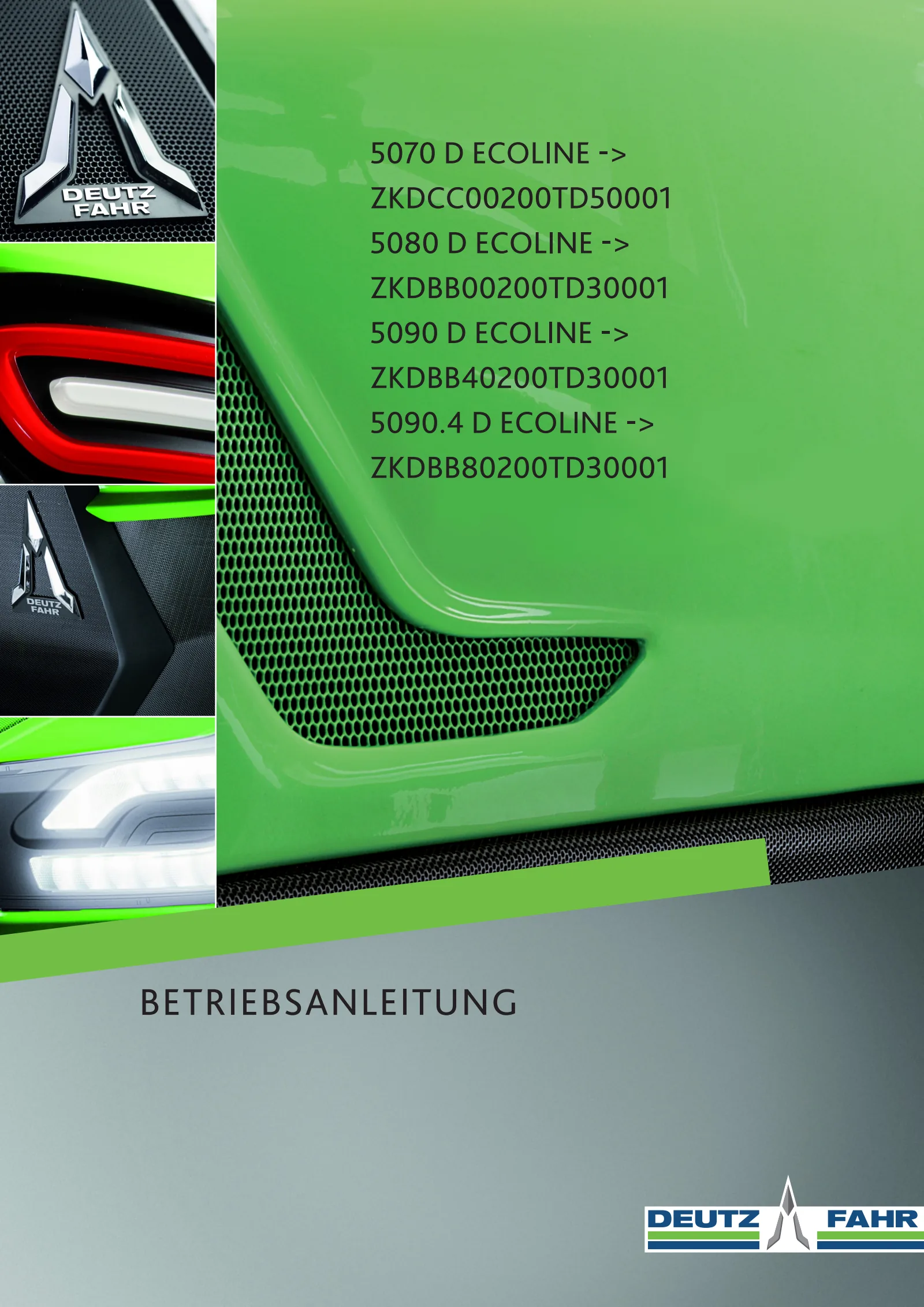 Betriebsanleitung: 5070 D ECOLINE → ZKDCC00200TD50001