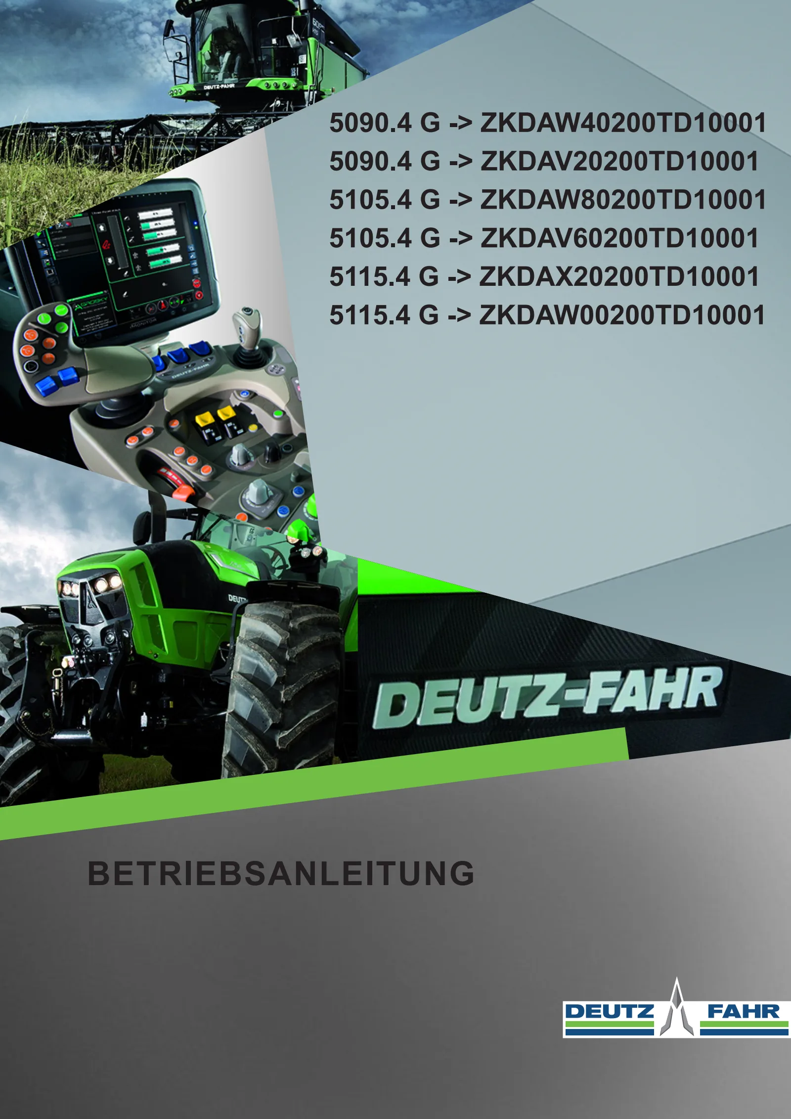 Betriebsanleitung: 5090.4 G → ZKDAW40200TD10001