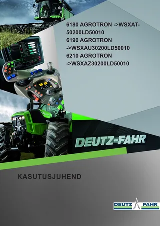 Kasutusjuhend: 6180 Agrotron → WSXAT50200LD50010 – manual cover