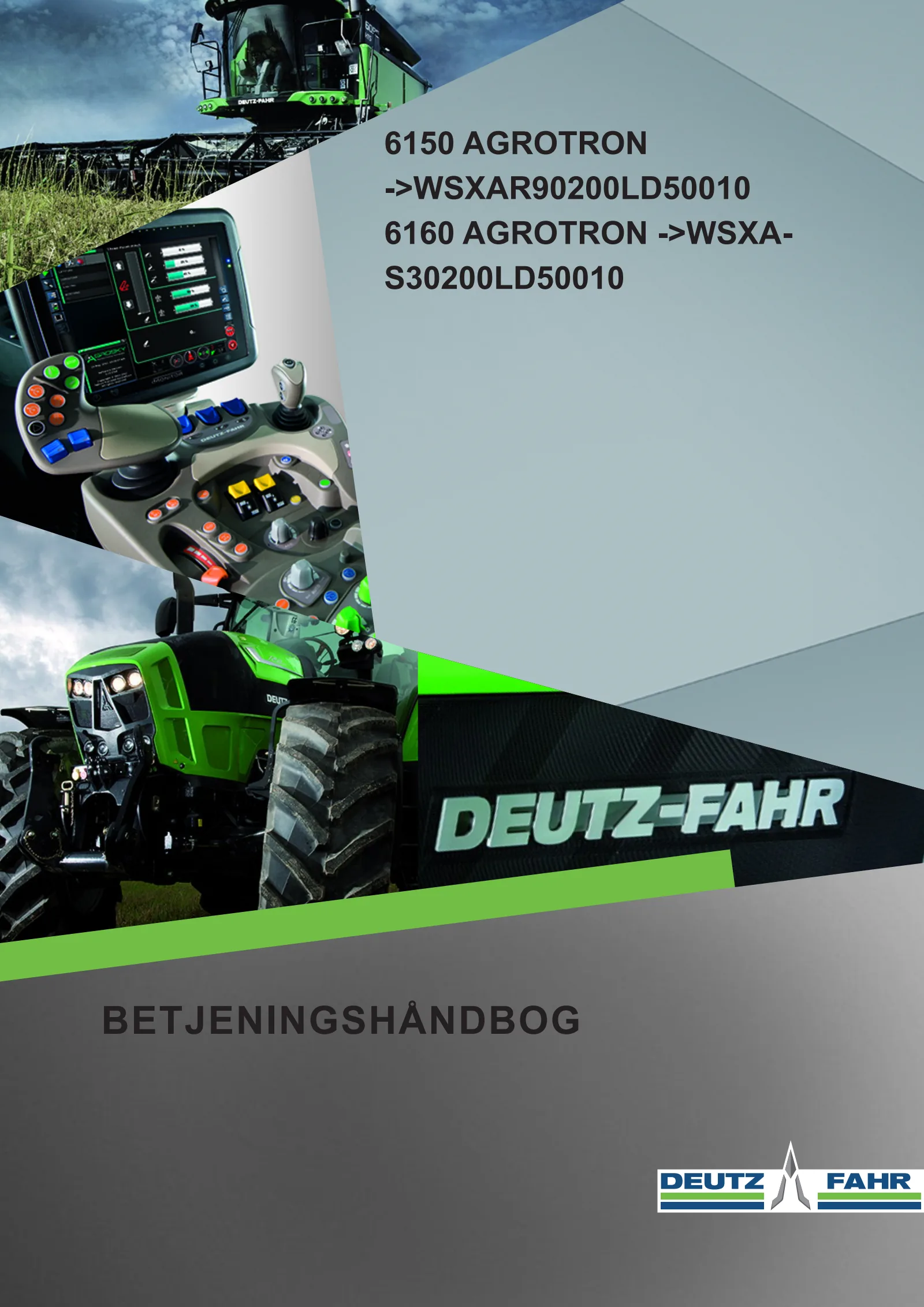 Betjeningshåndbog: 6150 Agrotron → WSXAR90200LD50010