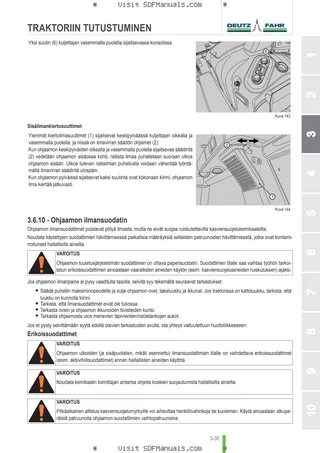 Käyttäjän opas: 6150 Agrotron → WSXAR90200LD50010 – sample manual page 1