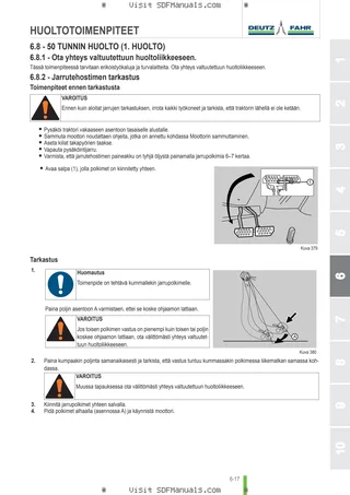 Käyttäjän opas: 6150 Agrotron → WSXAR90200LD50010 – sample manual page 3