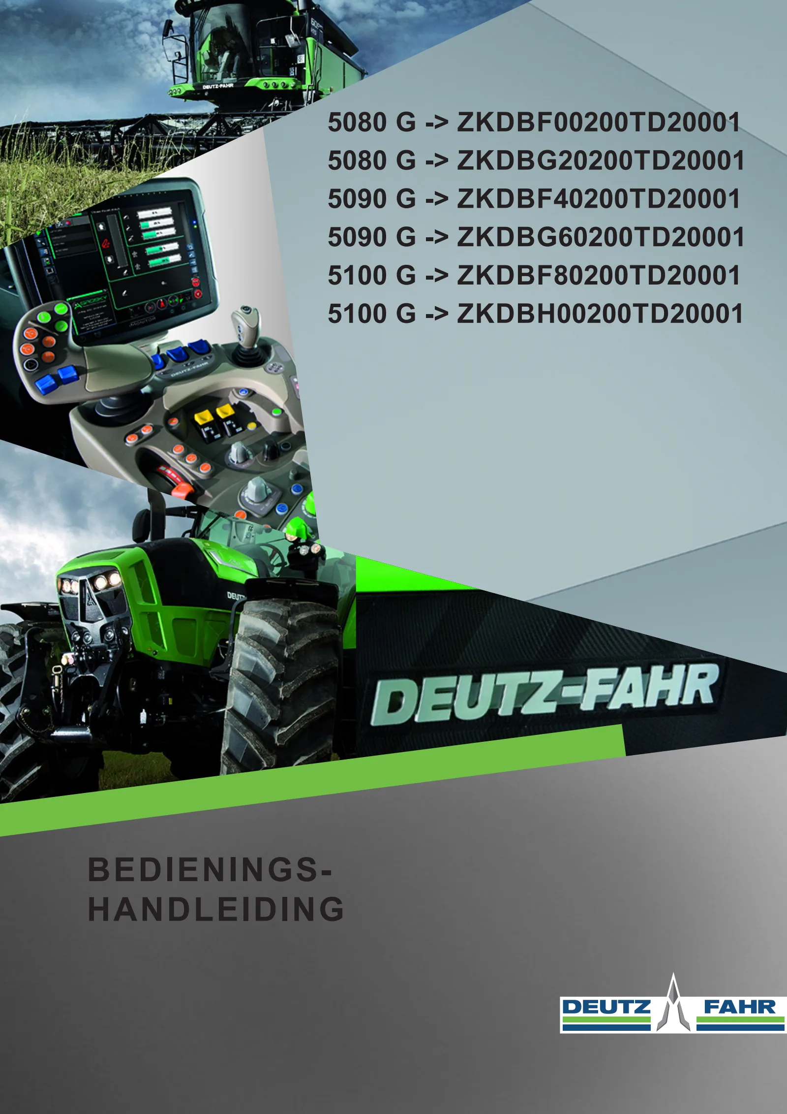 Bedieningshandleiding: 5080 G → ZKDBF00200TD20001