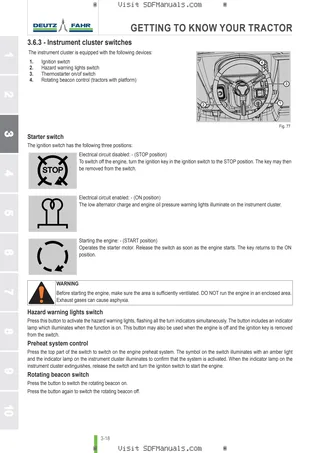 Operator's manual: 4050 E ( TURKEY MARKET ) – sample manual page 1
