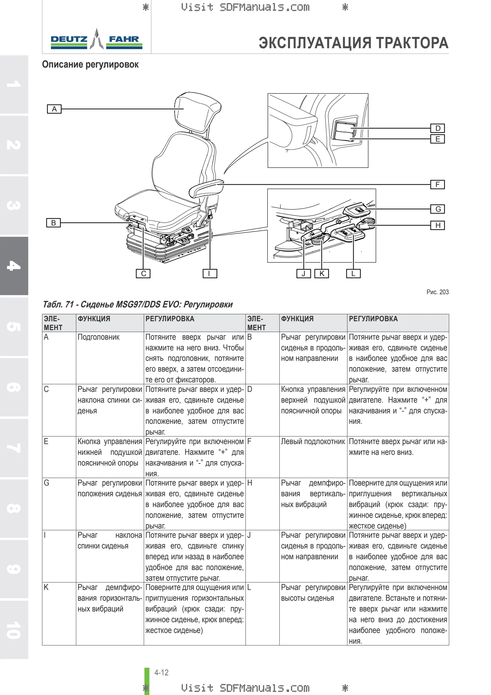 Руководство оператора: 6155 AGROTRON → WSXCA40200LD10000 – sample manual page 1