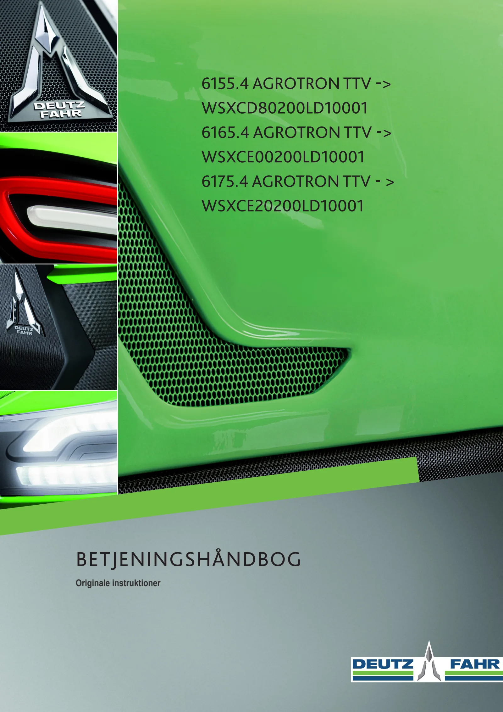 Betjeningshåndbog: 6155.4 AGROTRON TTV → WSXCD80200LD10001