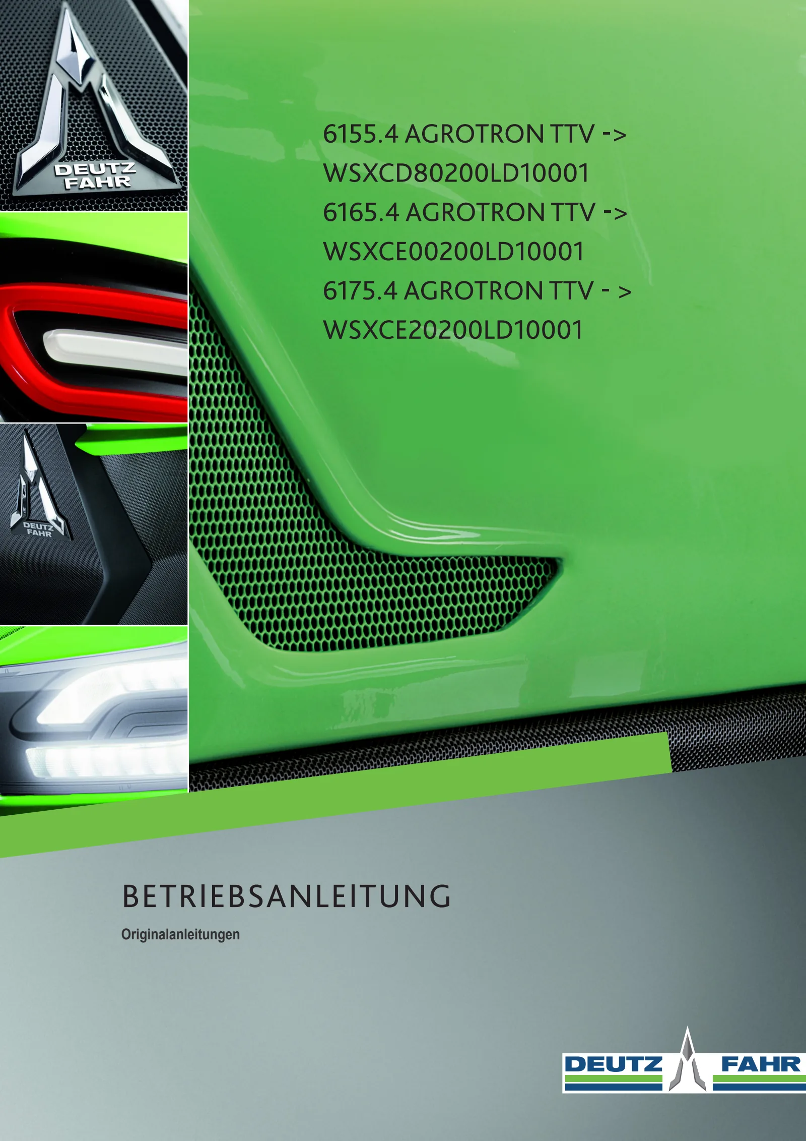 Betriebsanleitung: 6155.4 AGROTRON TTV → WSXCD80200LD10001