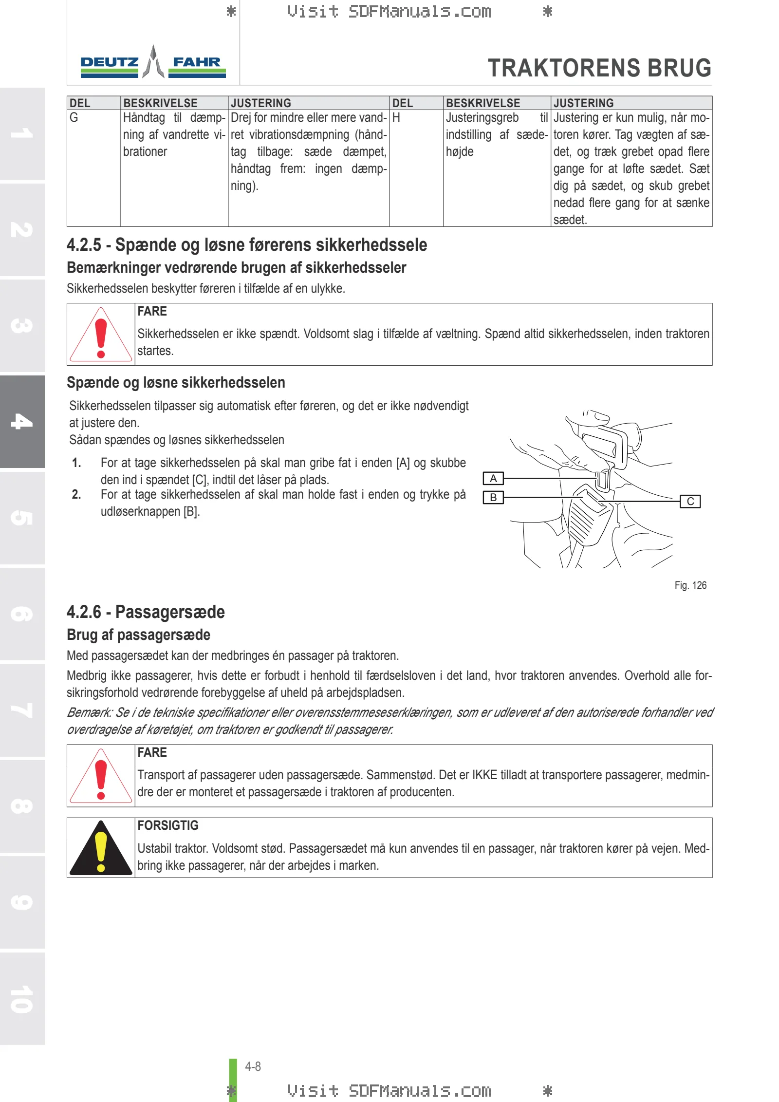 Betjeningshåndbog: 6120 TTV → WSXGJ60200TD10001 – sample manual page 1