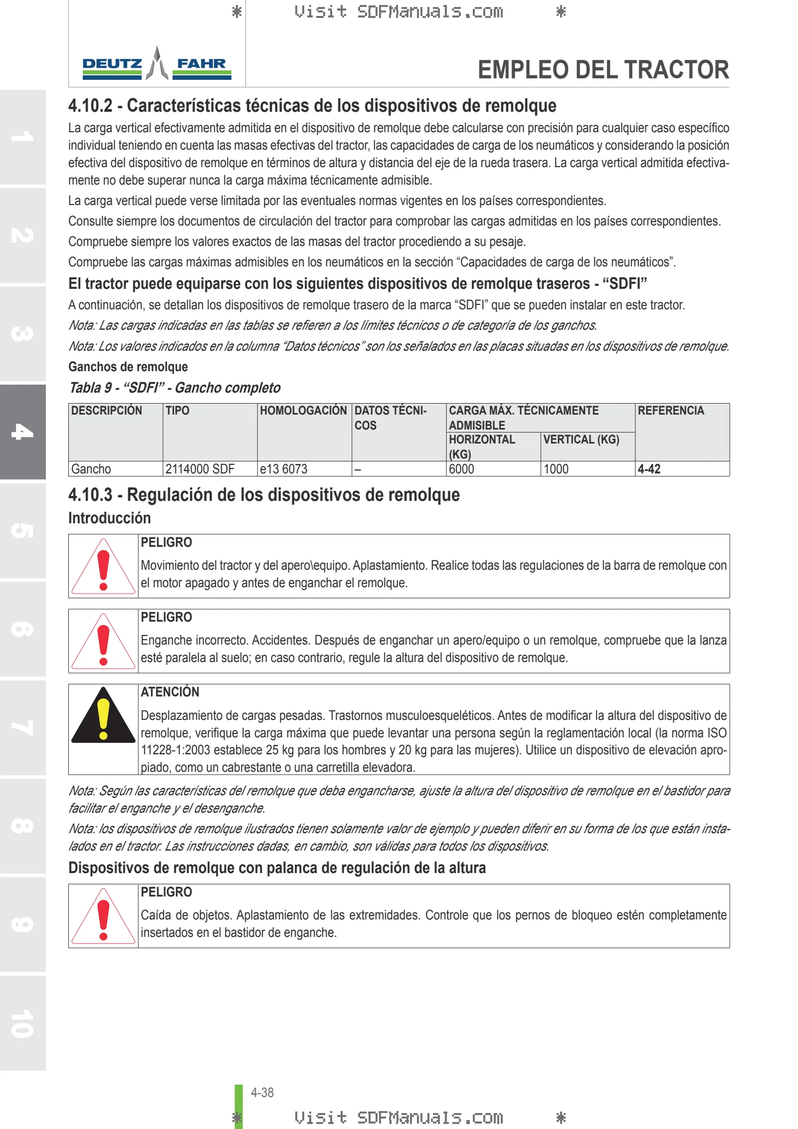 Manual del conductor: 4050 E ( EXPORT MARKET ) – sample manual page 2