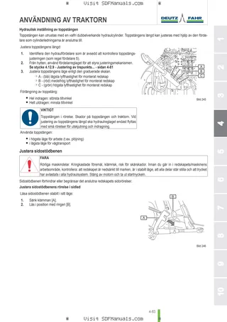 Förarhandbok: 6135 G AGROTRON → WSXDU10200LD50001 – sample manual page 2