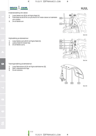 Förarhandbok: 6135 G AGROTRON → WSXDU10200LD50001 – sample manual page 3
