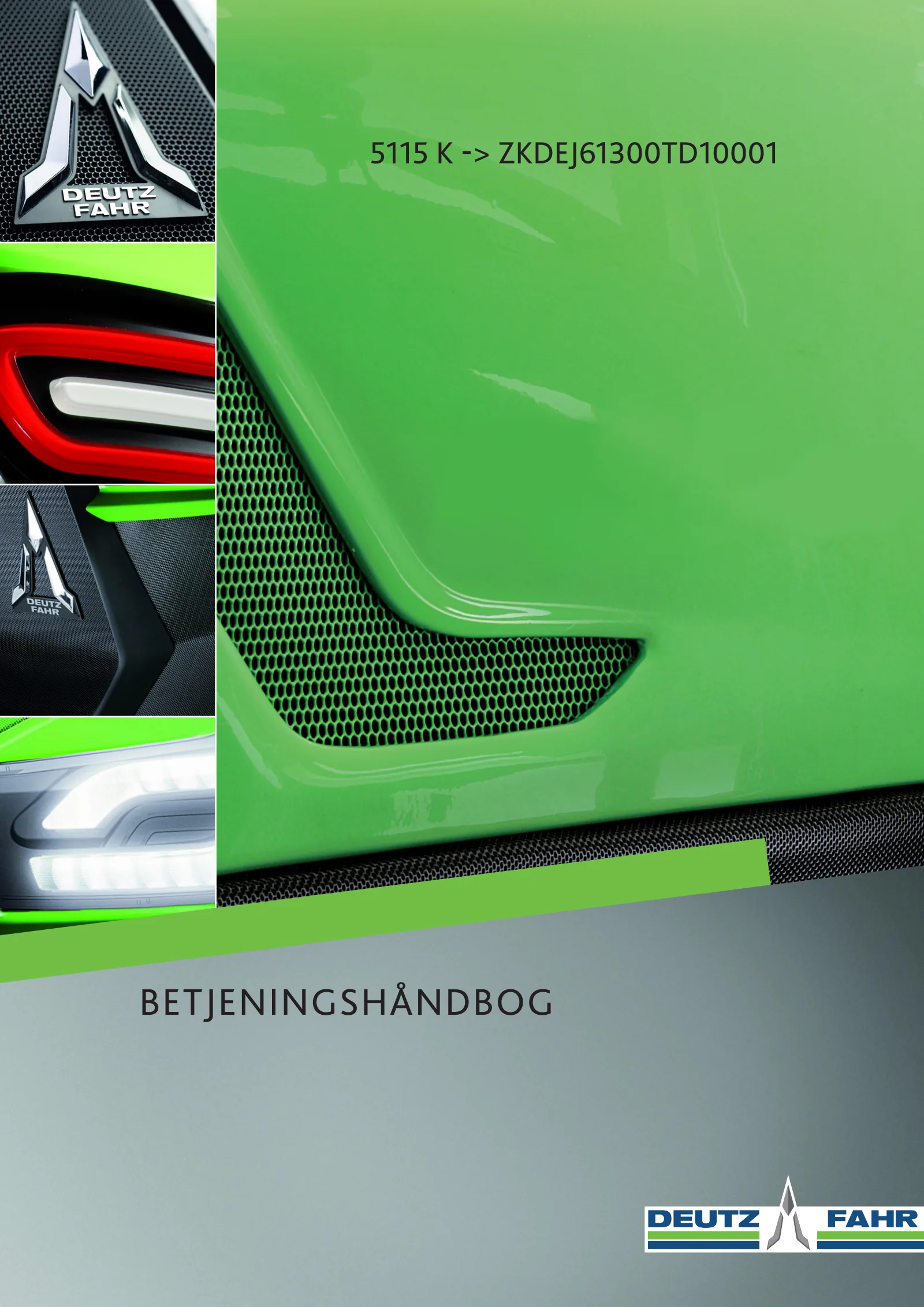 Betjeningshåndbog: 5115 K → ZKDEJ61500TD10001