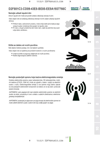 Priručnik za rukovatelja: 5115 K → ZKDEJ61500TD10001 – sample manual page 1