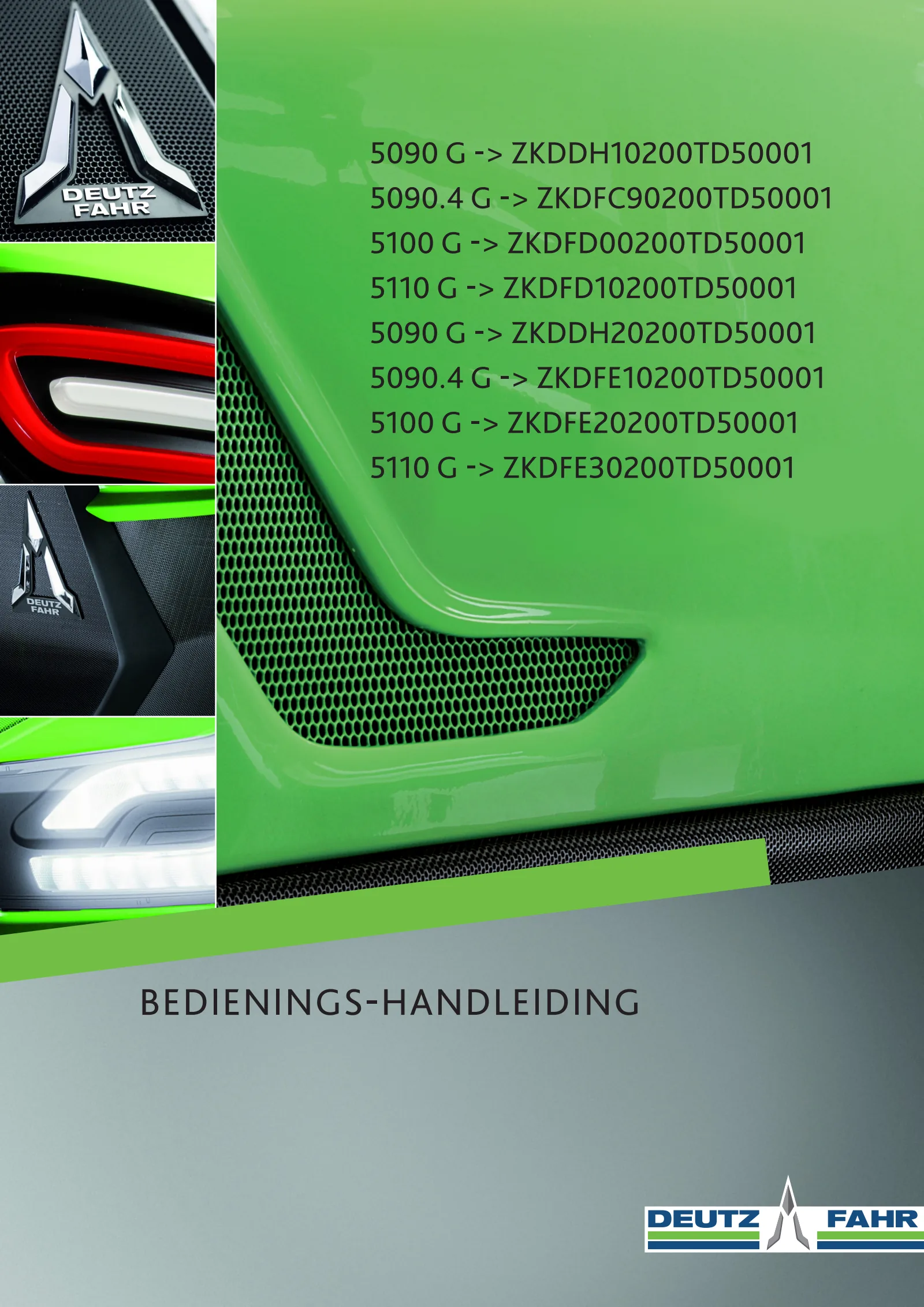 Bedieningshandleiding: 5090 G → ZKDDH10200TD50001