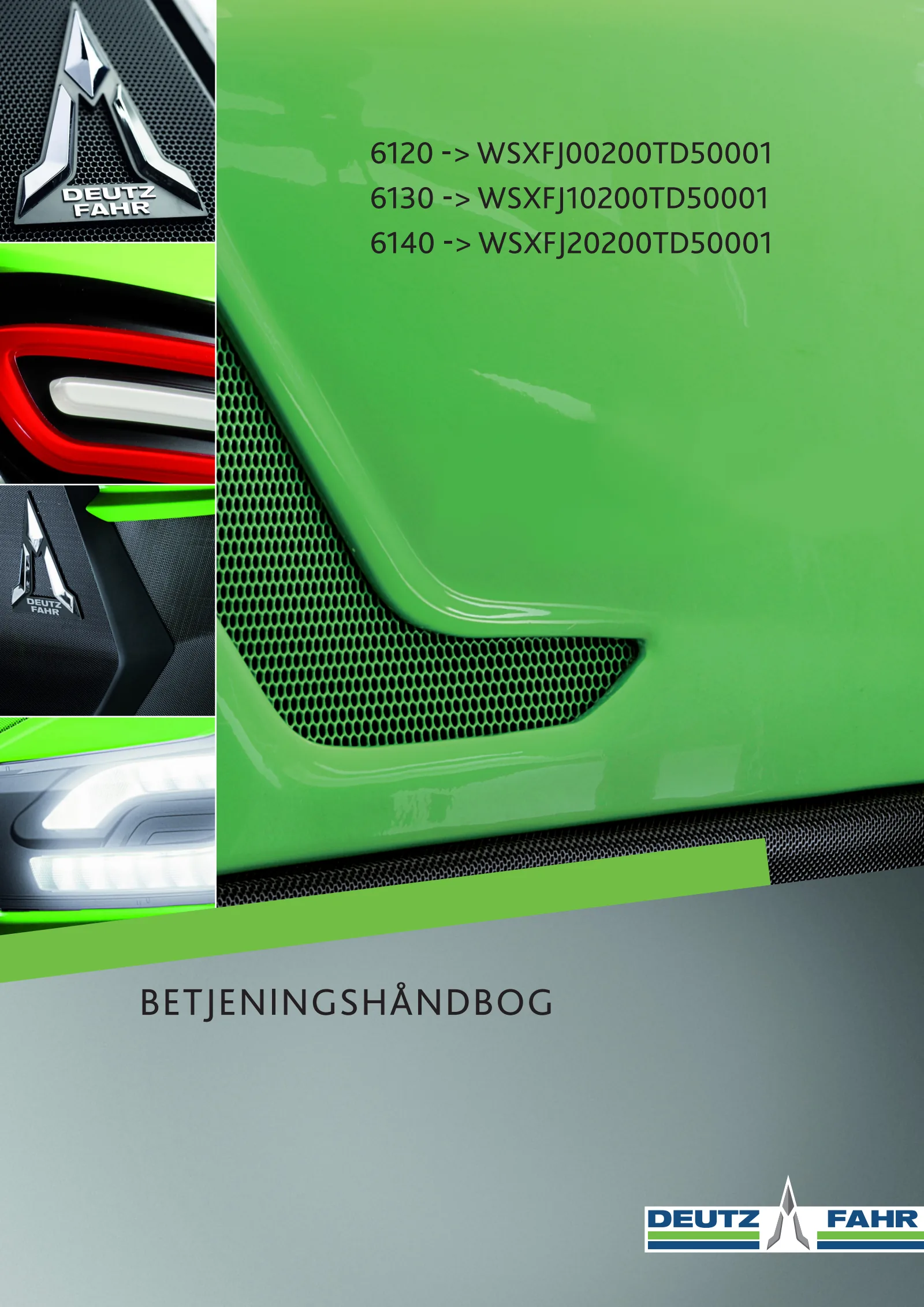Betjeningshåndbog: 6120 → WSXFJ00200TD10001