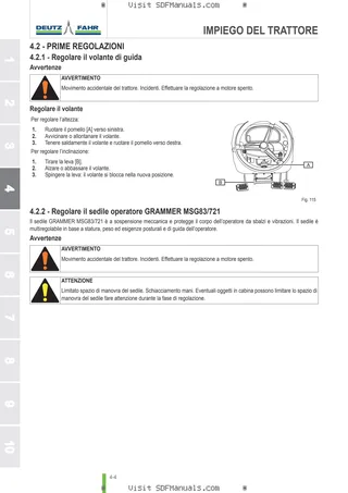 Manuale operatore: 5080 D → ZKDFZ90200TD50001 – sample manual page 1
