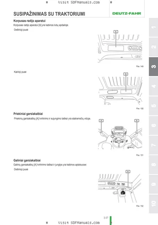 Operatoriaus vadovas: 6230 TTV HD AGROTRON → WSXFM80200LD10001 – sample manual page 1