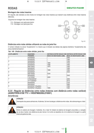 Manual do operador: AGROTRON 6190 TTV → WSXFM60200LD10001 – sample manual page 3