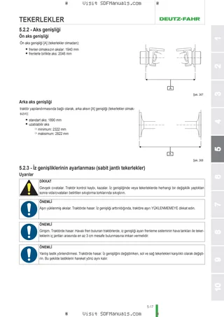 Kullanım Kılavuzu: 8280 AGROTRON TTV → WSXHA10200LD10001 – sample manual page 3