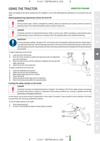 Operator's manual: 7250 HD AGROTRON TTV → WSXHA00200LD10001 – sample manual page 2