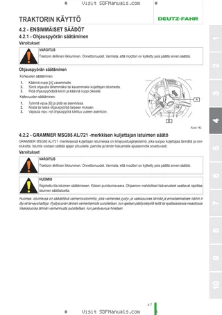 Käyttäjän opas: 6130.4 RVSHIFT AGROTRON → WSXJL80200LD10001 – sample manual page 1