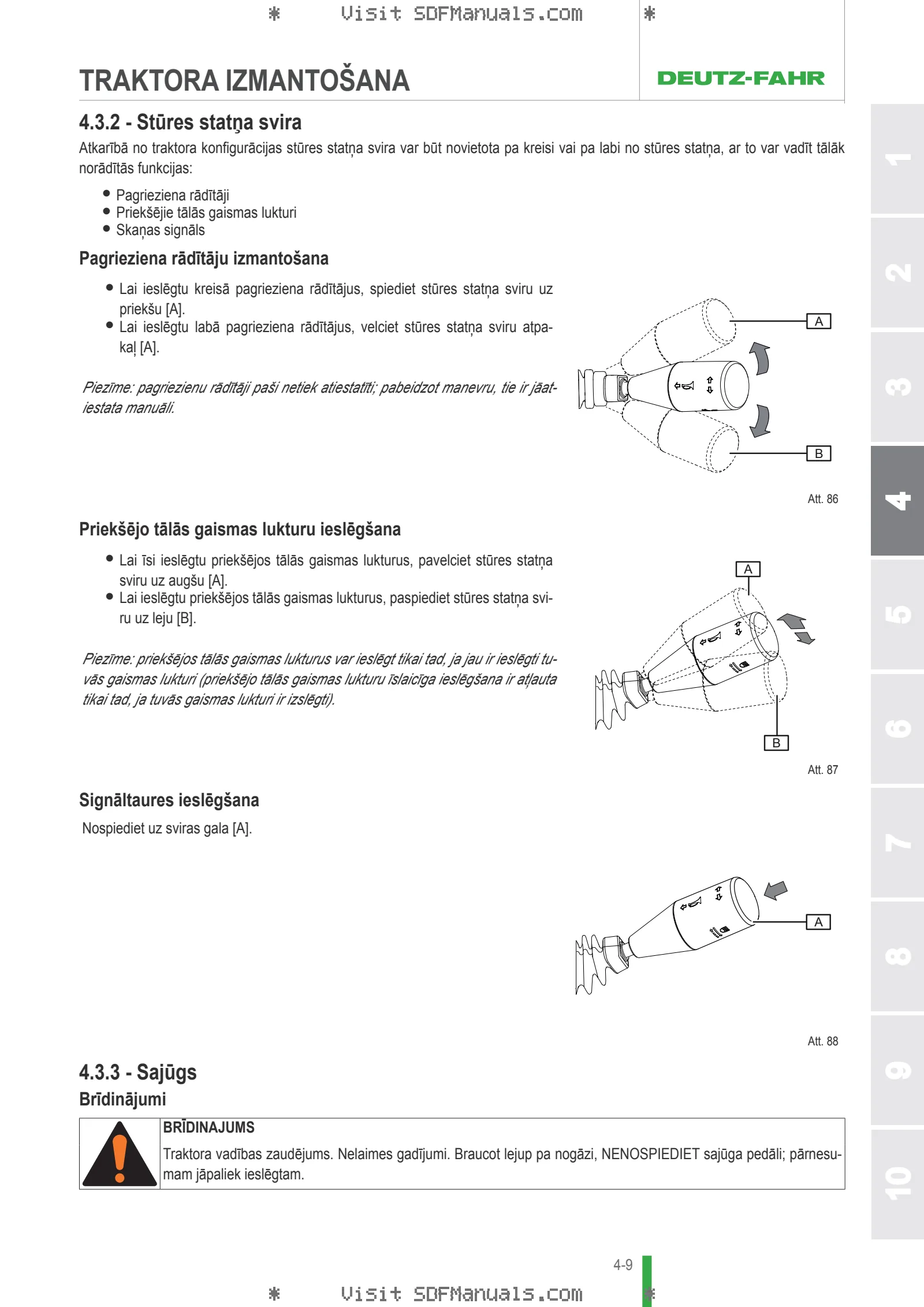 Lietošanas rokasgrāmata: 4065 EF → NNZRJ40200BD00001 – sample manual page 1