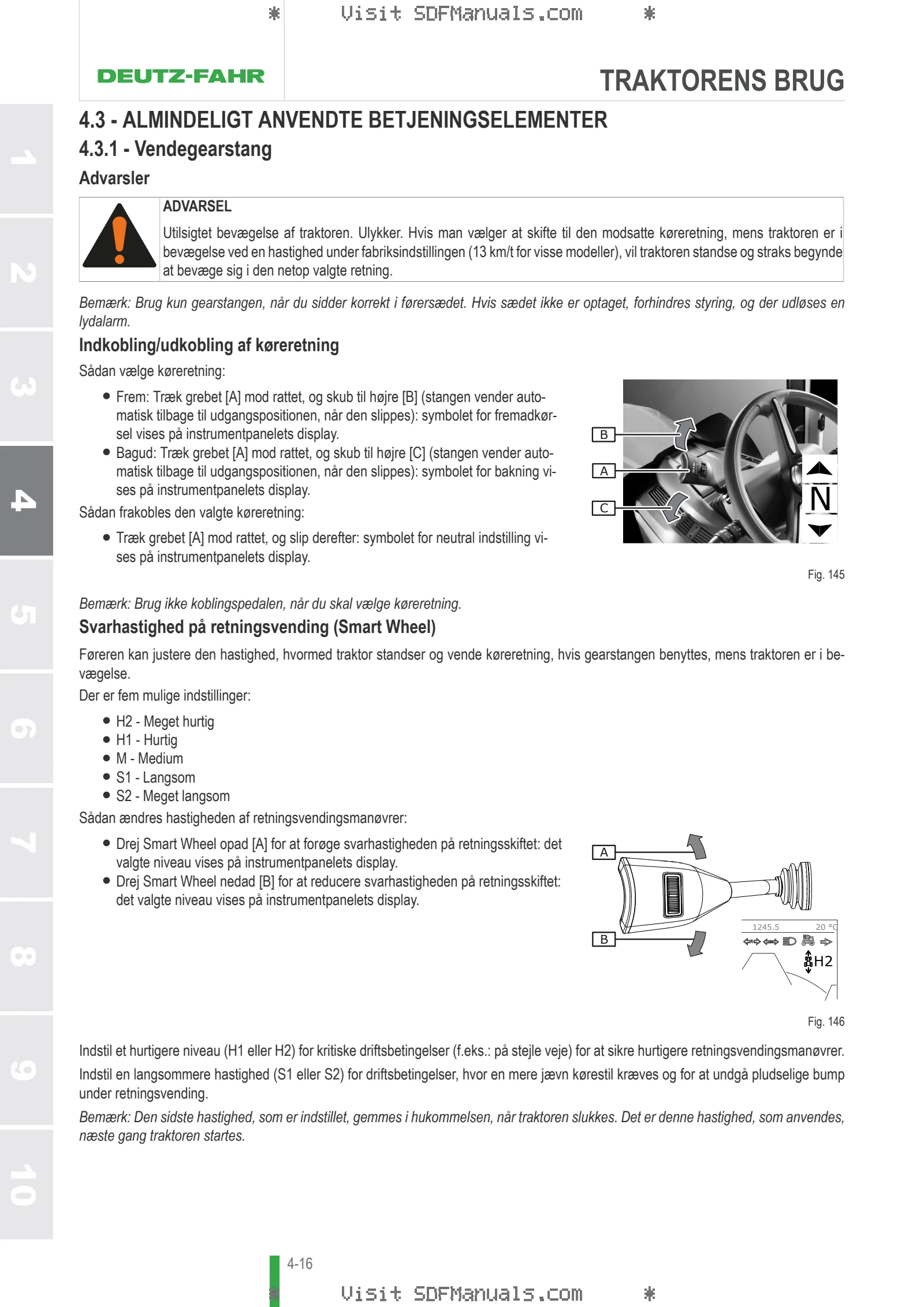 Betjeningshåndbog: 8260 TTV AGROTRON → WSXMP20200LD10001 – sample manual page 1