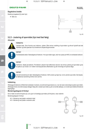 Betjeningshåndbog: 8260 TTV AGROTRON → WSXMP20200LD10001 – sample manual page 3
