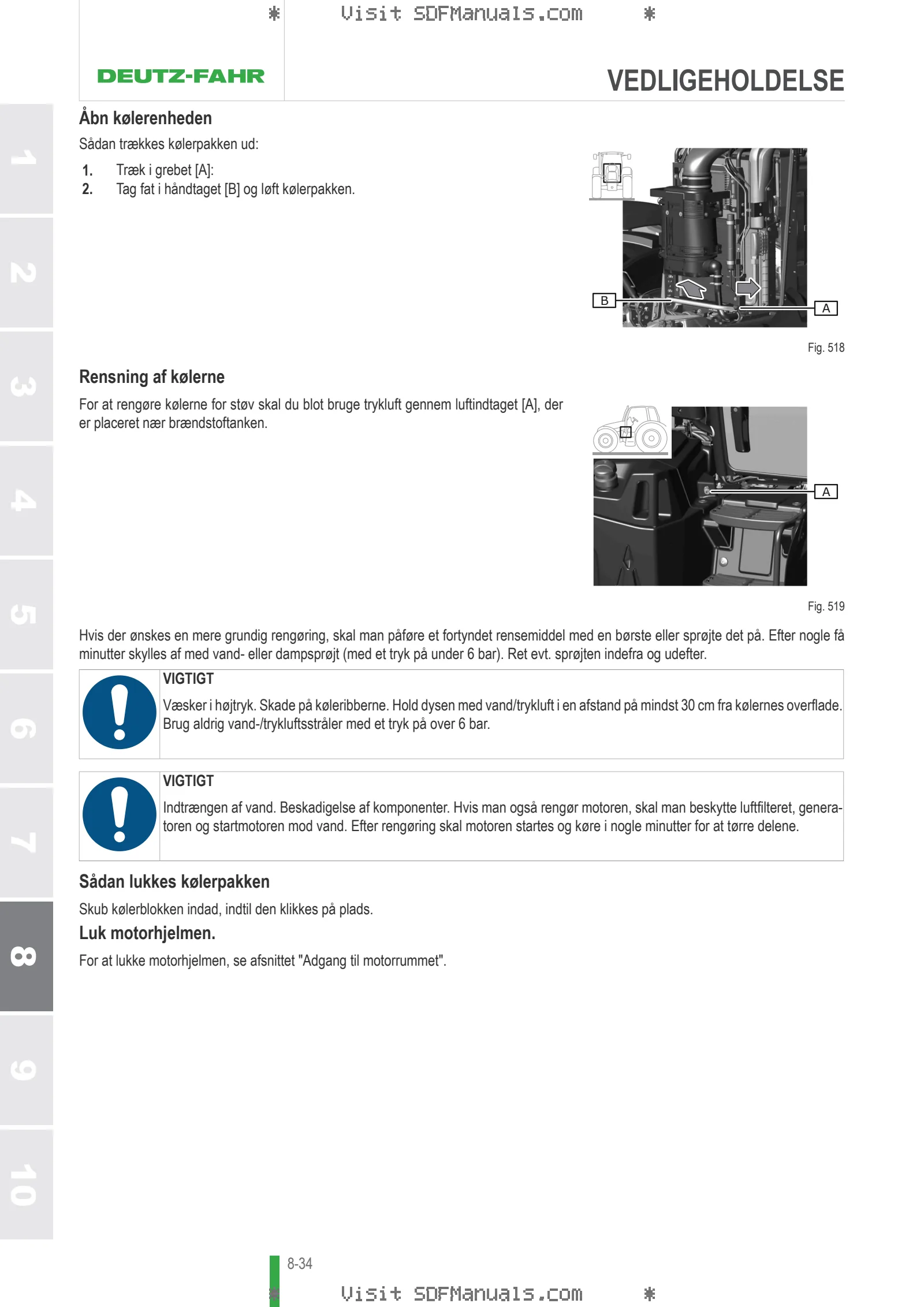Betjeningshåndbog: 8260 TTV AGROTRON → WSXMP20200LD10001 – sample manual page 4