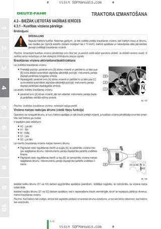 Lietošanas rokasgrāmata: 8260 TTV AGROTRON → WSXMP20200LD10001 – sample manual page 1