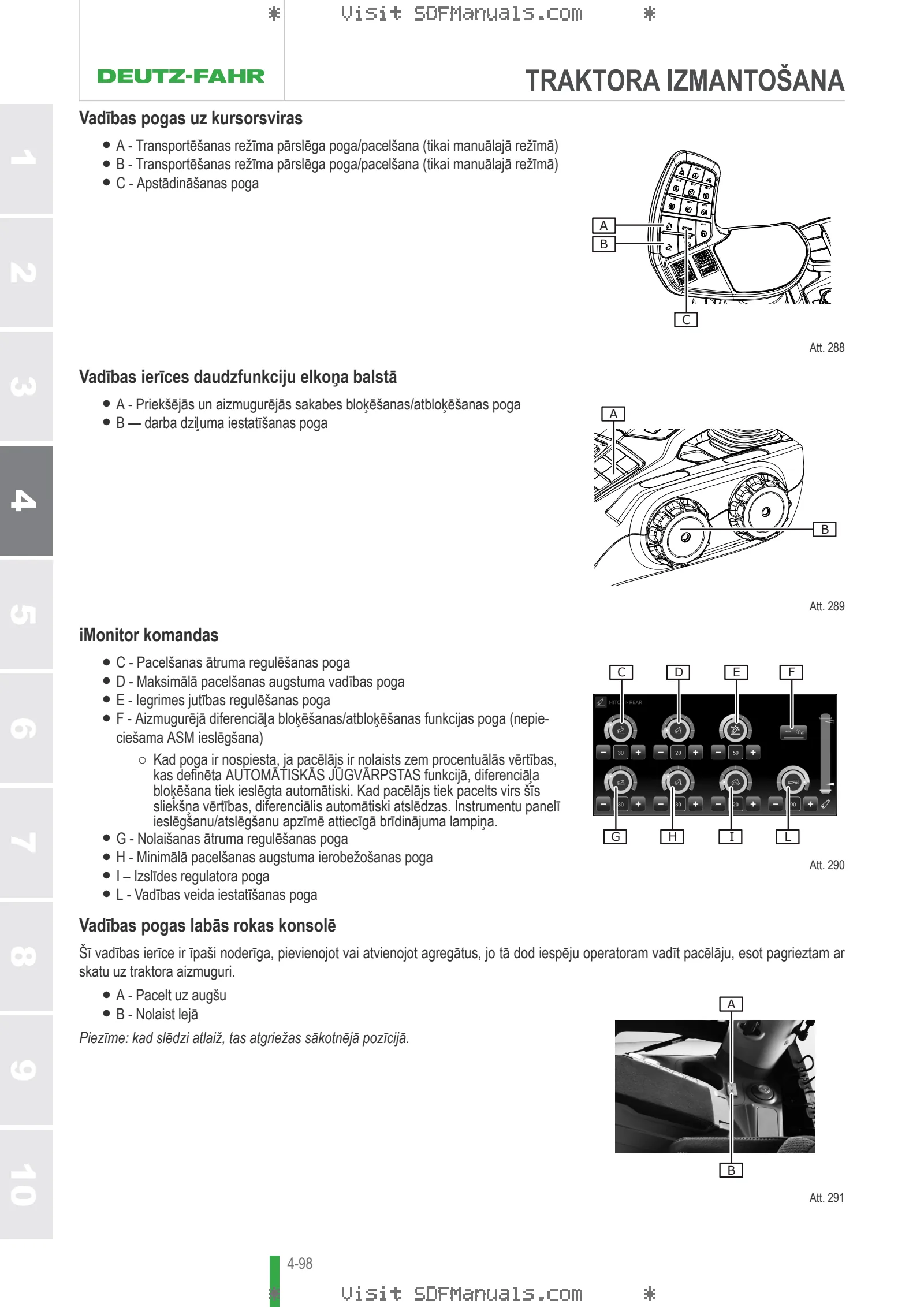 Lietošanas rokasgrāmata: 8260 TTV AGROTRON → WSXMP20200LD10001 – sample manual page 2